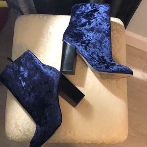 Rebecca Minkoff velvet booties